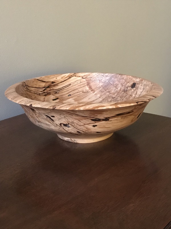 13″ Spalted Maple Bowl