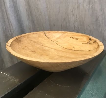 13″ Spalted Sycamore Bowl